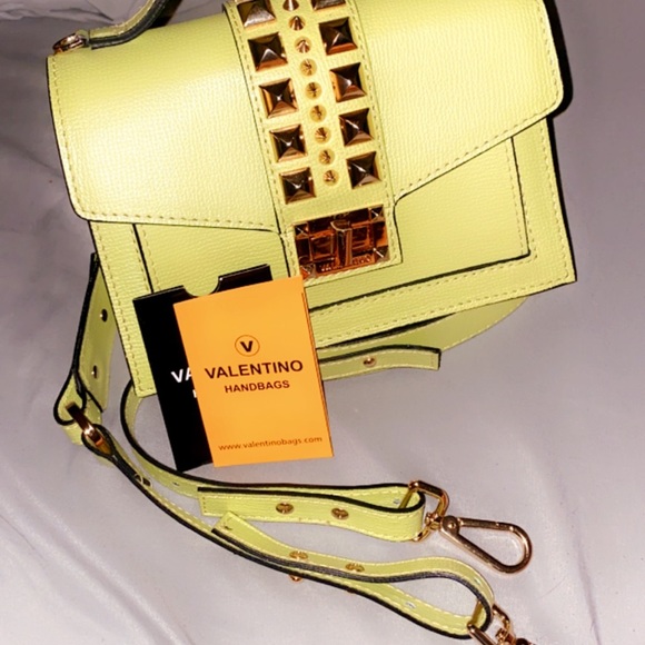 Valentino purse lime green studded - Picture 3 of 6